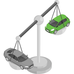 CO2 footprint icon