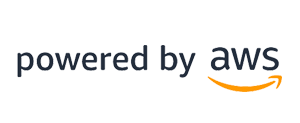 Powered by AWS logo